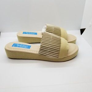 Comfort Corner Women's Fashionable Sandals Gold - Size 7.5